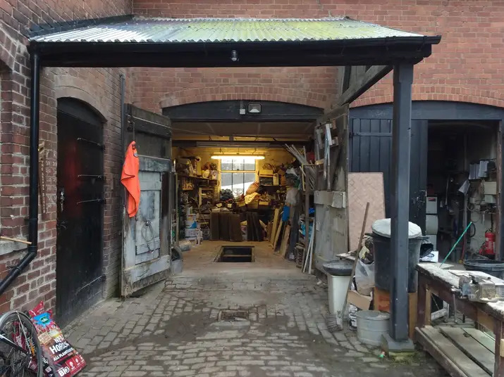 The workshop yard